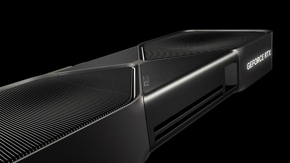 NVIDIA GeForce RTX 5090 Founders Edition graphics card, close-up view