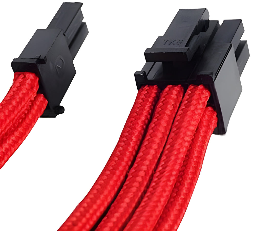 Braided PCI-E extension cable, 8-pin to 8-pin (6+2), 25 cm - Image 2