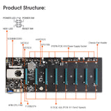 Placa base BTC-S37 8 GPU (procesador incluido) - Imagen 3
