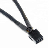 Cable renforcé splitter PCIe 8pin vers 2 x PCIe 8 (6+2) broches (Lot de 2) - Image 2