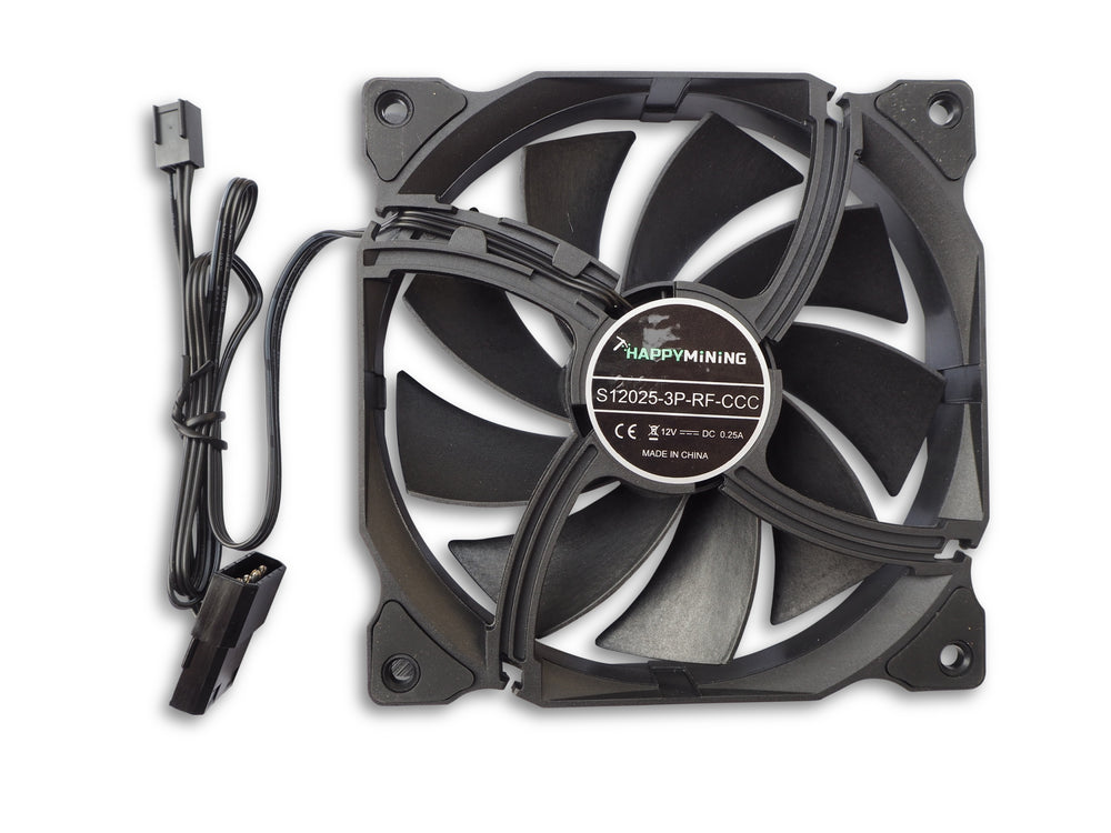 Silent 120mm fan, 52 CFM, 4-pin (pack of 5) - Image 2