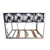 6-8 GPU mining frame with fans