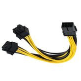 Cable splitter PCIe 8pin vers 2 x PCIe 8 (6+2) broches (Lot de 4)