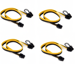 PCIe-Kabel 6-Pin auf 8-Pin (6+2), 16 AWG, 50 cm (4er-Pack)