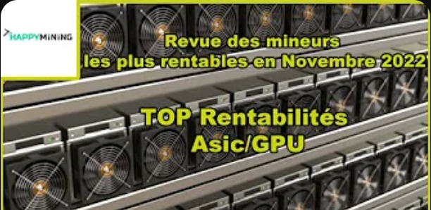 TOP Profitability Mining November 2022 Asic/GPU 