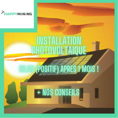 6kW photovoltaic installation: Results (positive) after 1 month! 