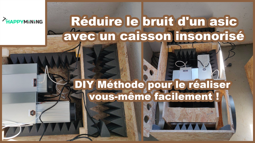Reduce ASIC noise with a soundproof enclosure. DIY method to make it yourself! 