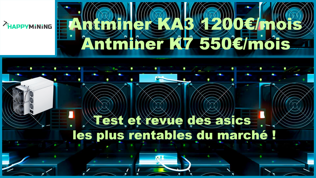 Antminer KA3 €1200/month! Antminer K7 €550/month! Test and review of the most profitable ASICs 