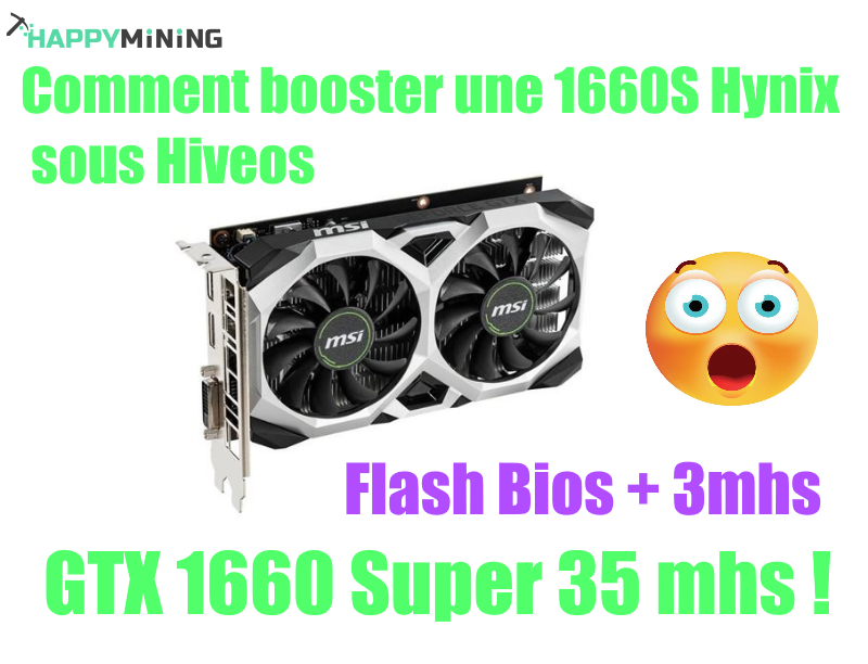 How to boost a GTX 1660S under hiveos (+3 mhs!) 