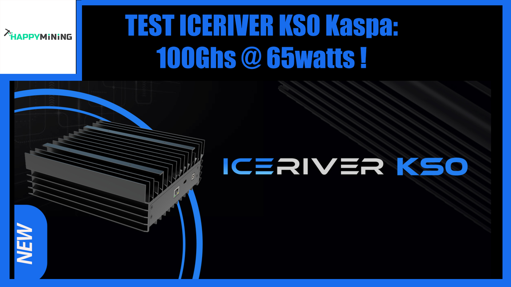 Iceriver KS0 Kaspa test: 100Ghs for 65watts! 