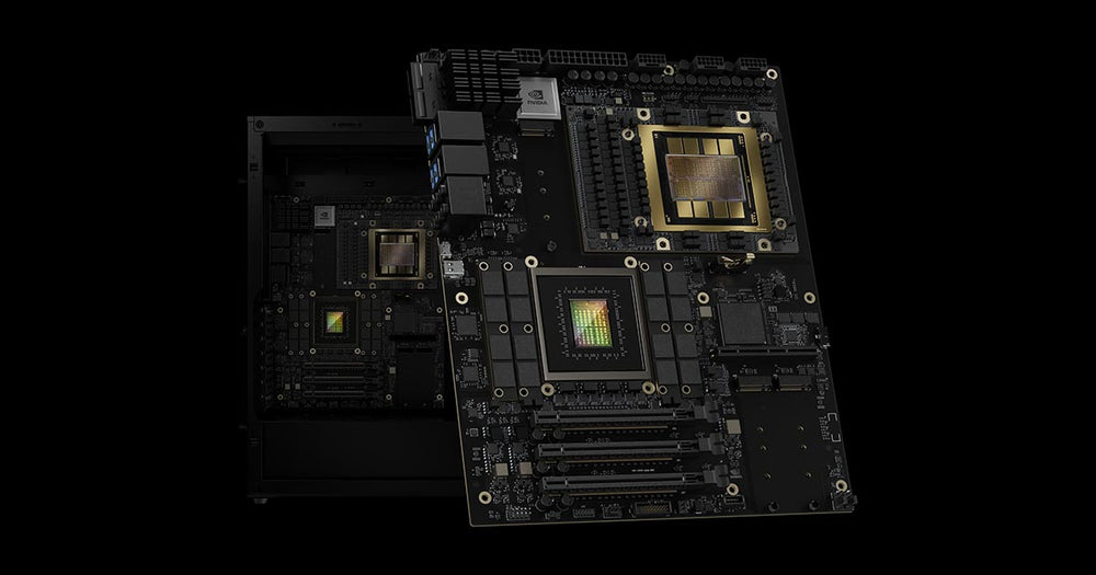 Mainboard der NVIDIA DGX Station mit GB300 Grace Blackwell Ultra Superchip