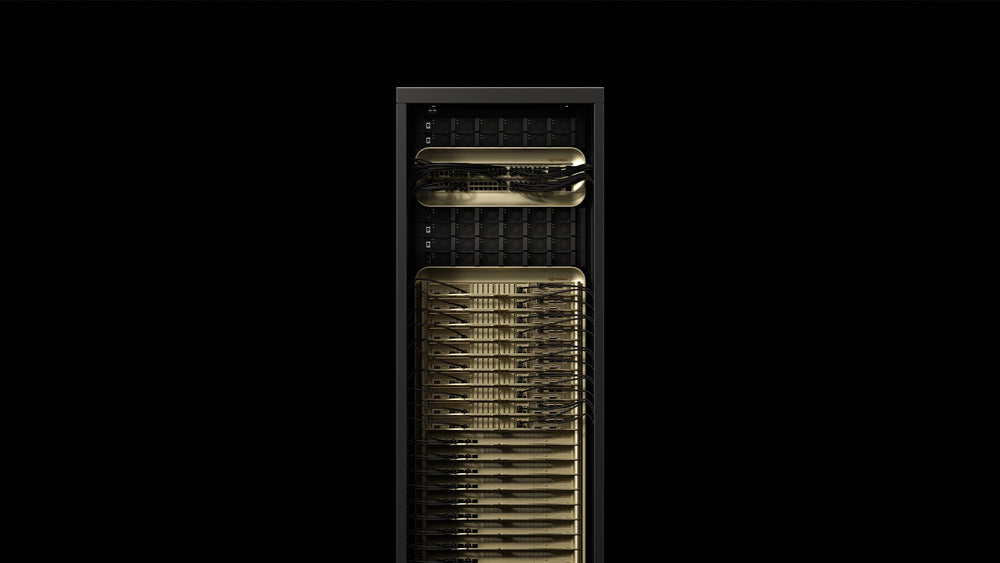 NVIDIA GB300 NVL72 rack with 72 Blackwell Ultra GPUs