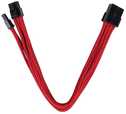 Cable rallonge PCI-E 8pin vers 8pin(6+2) tressée 25cm - Image 3