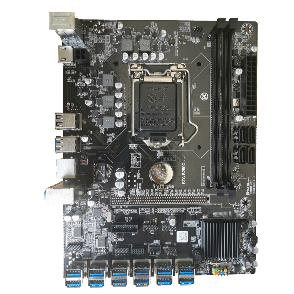 Carte mère BTC-B250C 12 USB - LGA1151