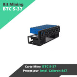 BTC-S37 8 GPU Mining Kit Open Chassis Motherboard Processor Ram