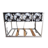 Mining Frame 6-8 GPU con ventiladores