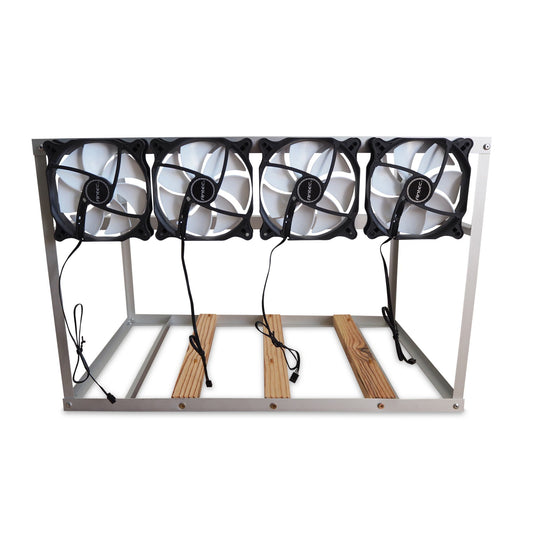 Mining Frame 6-8 GPU con ventiladores