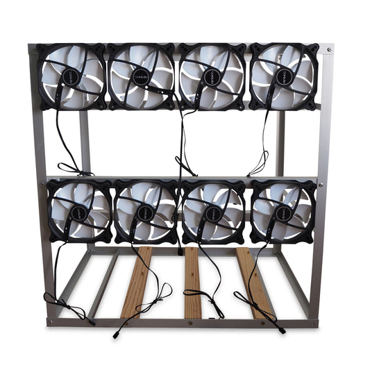 Mining Frame 12 GPU con ventiladores