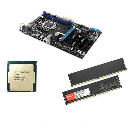 Pack de minería 12 GPU B250: placa base, procesador, RAM de 8 GB
