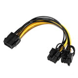 Cable divisor PCIe de 8 pines a 2 x PCIe de 8 pines (6+2) (pack de 4) - Imagen 4