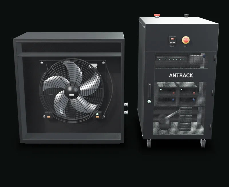 Vista 360° del Bitmain ANTRACK AR22 – modello 3D Happy Mining