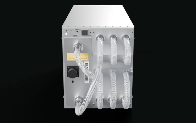 Vista 360° del Antminer S19e XP Hydro 251Th 5500W BITCOIN – modelo 3D de Happy Mining