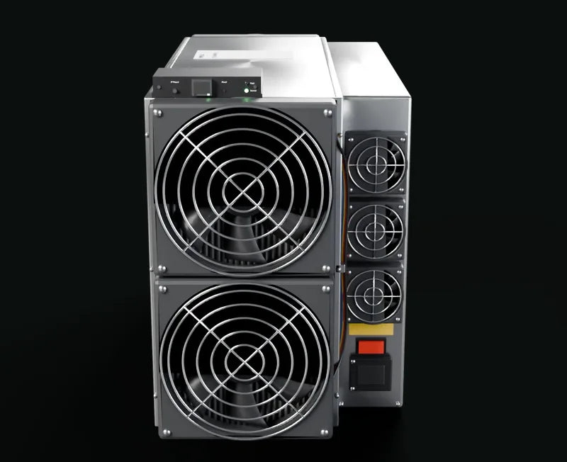 Vista 360° del Antminer S21+ 225TH 3700W BITCOIN – modelo 3D de Happy Mining