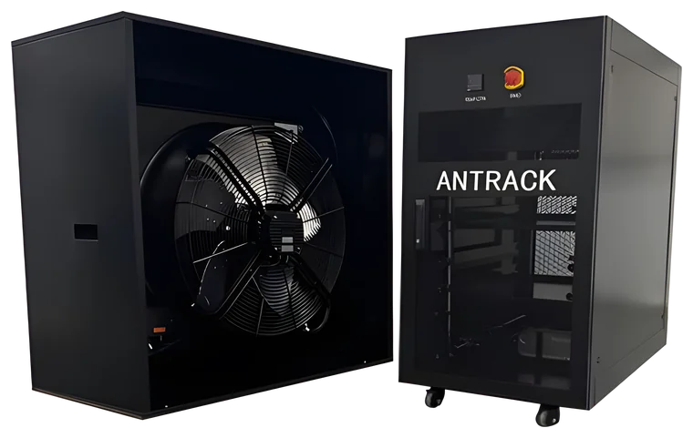Armario hydro Bitmain ANTRACK AR22 con su unidad de refrigeración externa